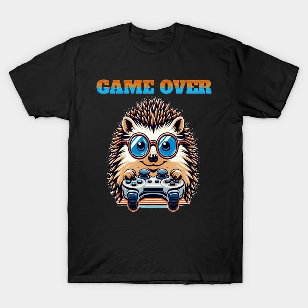 Hedgehog gamer non official gift ideas T-Shirt by fantastic-designs